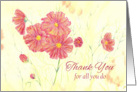 Administrative Professionals Day Thank You For All You Do Daisies card