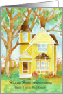 Happy Home Anniversary Victorian House Custom card