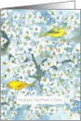 Religious Happy Mother’s Day Yellow Bird Tree card