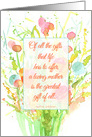 Happy Mother’s Day Kindness Verse Flower Bouquet card