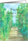 Happy Father’s Day Bible Verse Proverbs 20 7 Forest card