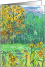 Feel Better Soon Mountain Wildflower Landscape card