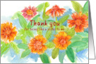 Thank You For Being Like A Sister To Me Zinnias card