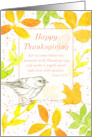 Happy Thanksgiving Bible Verse Psalm 95 Spatter Spots card