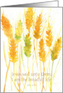 Praying For You Bible Scripture John Wheat Spatter Spots card