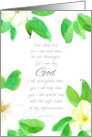 Encouragement Bible Verse Isaiah 41 Magnolia Flowers card