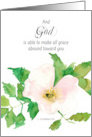 Bible Verse 2 Corinthians Rose Honey Bee Blank card