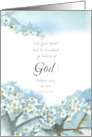 Believe In God John 14 Bible Scripture Flower Tree card