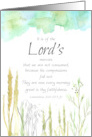 Have Faith Lamentations 3 Bible Scripture Botanical card