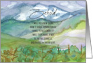 Religious New Year Bible Scripture Isaiah 43 Mountains card