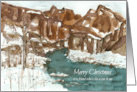 Merry Christmas Friend Like A Son To Me Winter Landscape card