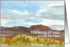 Happy Birthday Across The Miles Desert Landscape card