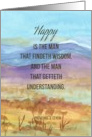 Happy Birthday Scripture Proverbs Mountains Religious card