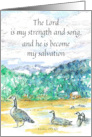 Praying For You Scripture Exodus Geese Mountains card
