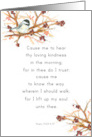 All Saints’ Day Scripture Psalms Chickadee Birds card