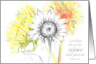 Baptism Congratulations Scripture Psalms Sunflowers card