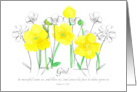 Happy Spring Bible Scripture Psalms Religious Buttercups card