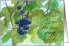 Welcome To Church Bible Scripture John Grape Vines card