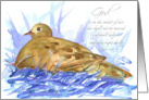 Pregnancy Congratulations Scripture Nesting Dove card