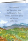 Happy Spring Scripture Isaiah Religious Desert Flowers card