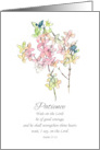 Patience Fruit of the Spirit Psalms Scripture Flowers card