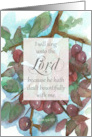 Cancer Free Congratulations Psalms Bible Scripture Fruit Tree card