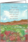 Happy Autumn Harvest Psalms Bible Scripture Desert card