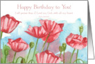 Happy Birthday To You Psalms 86 Scripture Poppies card