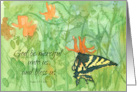 Praying For You Psalms 67 Scripture Swallowtail Butterfly card