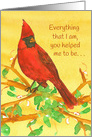 Happy Mother’s Day Inspiration Kind Words Cardinal Bird card