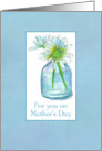 For You On Mother’s Day White Watercolor Shasta Daisy Bouquet card