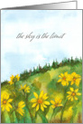 Happy First Workiversary The Sky Is The Limit Landscape card