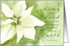 Merry Christmas Isaiah Bible Scripture Poinsettia card