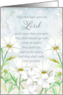 Happy New Year Isaiah Bible Scripture Winter Frost Flowers card