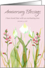 Anniversary Blessings Scripture Jeremiah Wildflowers card