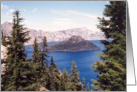 Crater Lake Oregon Photograph Blank Card