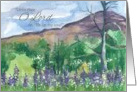 Adult Baptism Congratulations Psalm Mountain Wildflowers card