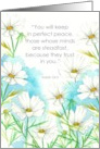 Thinking Of You Religious Scripture Isaiah Daisies card