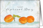 Apricot Day January 9 Orange Fruit Winter Plants card