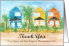 Thank You From Real Estate Property Management Beach Houses card