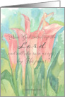 Happy Easter Scripture Corinthians Calla Lily card