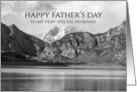 Happy Father’s Day Husband Mountain Lake Photograph card
