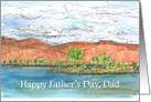 Happy Father’s Day Dad Mountain Lake Landscape card