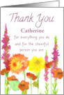 Administrative Professionals Day Custom Name Flowers card