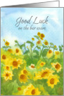 Good Luck Bar Exam Sunflower Field card