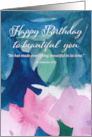 Happy Birthday Religious Ecclesiastes Scripture Flowers card