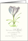 Praying For You Psalm Bible Scripture Crocus Flower card