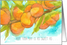 Thinking of You Sweet As Peaches Fruit Tree card