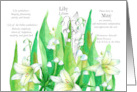 May Birthday Flower Lily of the Valley Birth Month card