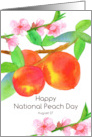 National Peach Day August 27 Fruit Tree Blossoms card